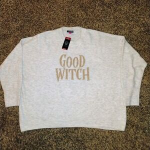 NWT Vince Camuto XL Halloween sweater beige and gold